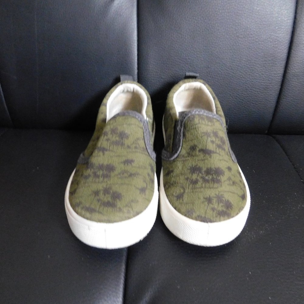 Toddler Boys Army Green Slip On Shoes Osh Kosh